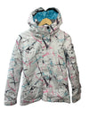 SMN Colorful Metropolis Snowboard Ski Jacket Hooded Waterproof XS Long Sleeve