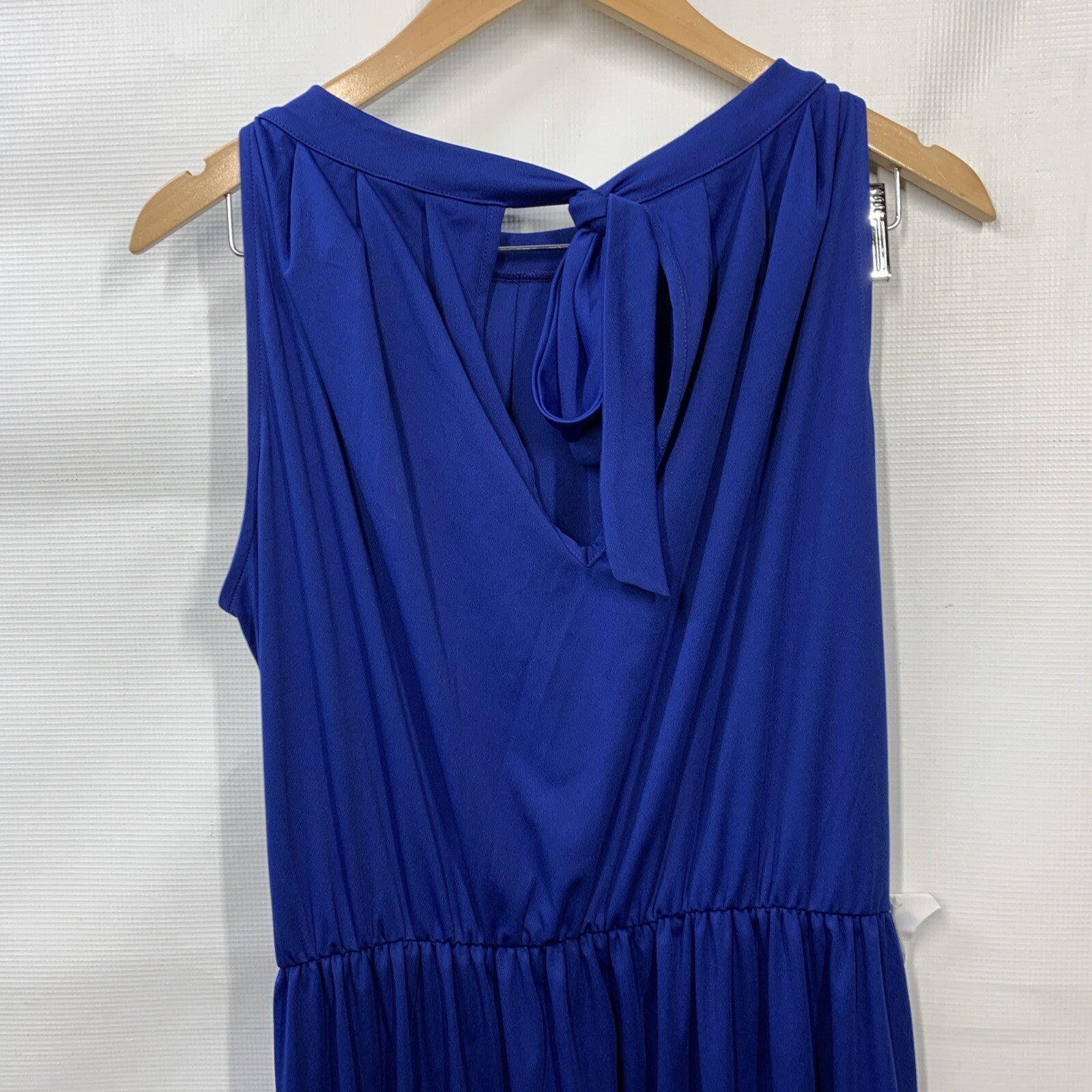 KOH KOH Sexy Sleeveless Summer Formal Flowy Casual Gown Dress Blue Pull On XL