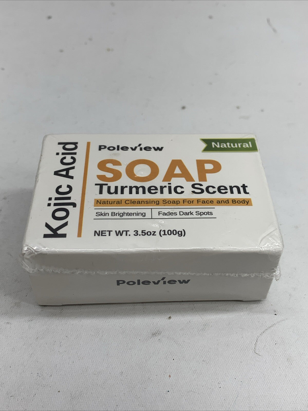 Natural Kojic Acid Soap for Hyperpigmentation - Turmeric Soap  3.5oz Lot Of 3