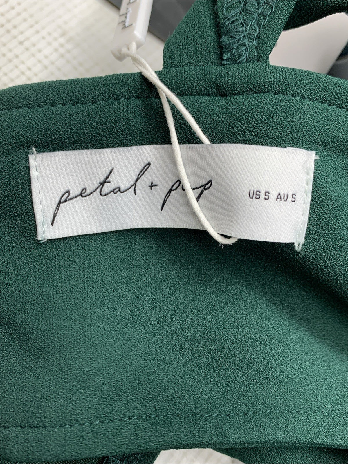 Petal & Pup Women Yvonne Midi Dress TL10460 Emerald Green Sleeveless Size M