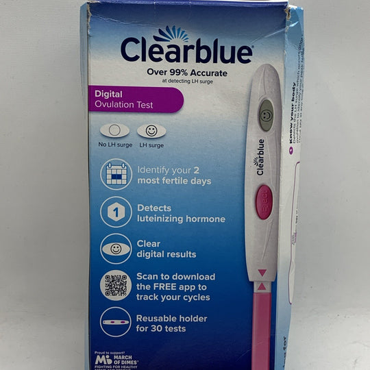 Clearblue Digital Ovulation Test Kit 30 Tests Early Detection Detect LH Surge