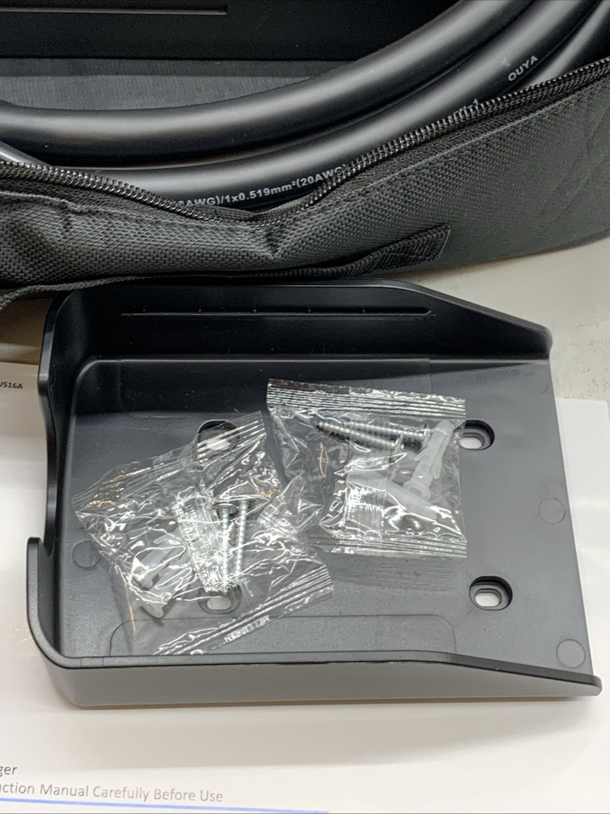 Portable Level 1&2 EV Charger, 16Amp Adjustable Current, Wallbox for Home/Travel