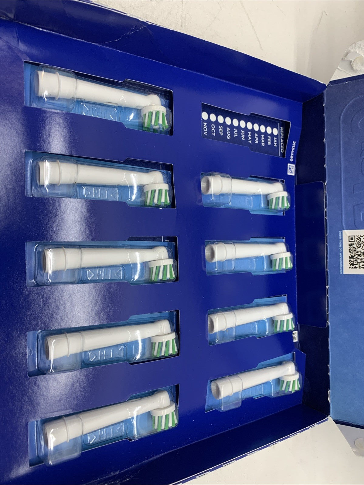 Oral-B Electric Toothbrush Replacement Brush Heads Crossaction X White - 9 Pack