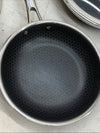 HexClad 7-Piece Cookware Fry Pan Set 8”  10”  12” Inch W/ Lids & 12” Wok - USED