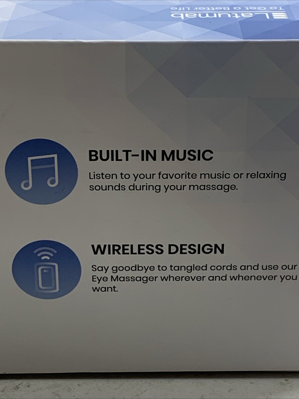 Eye Massager with Heat Heated Eye Mask with Bluetooth Music Face Massager AR210