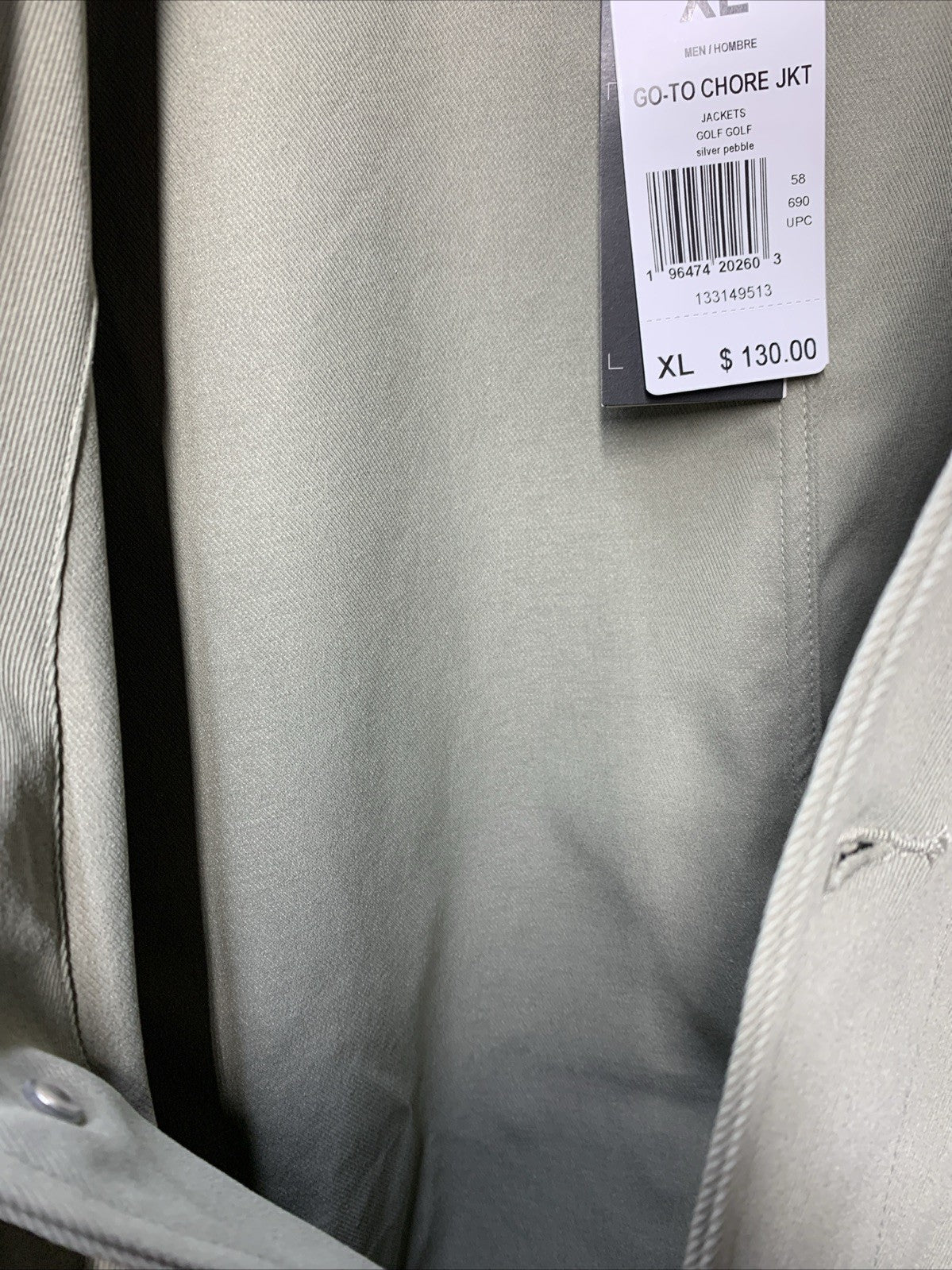 Adidas Men's Go-to Chore Coat, Light Green XL Golf Jackets Long Sleeve IU4711