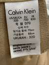 CALVIN KLEIN Seductive Comfort Lace Strapless Convertible Nude Push Up Bra - 32D