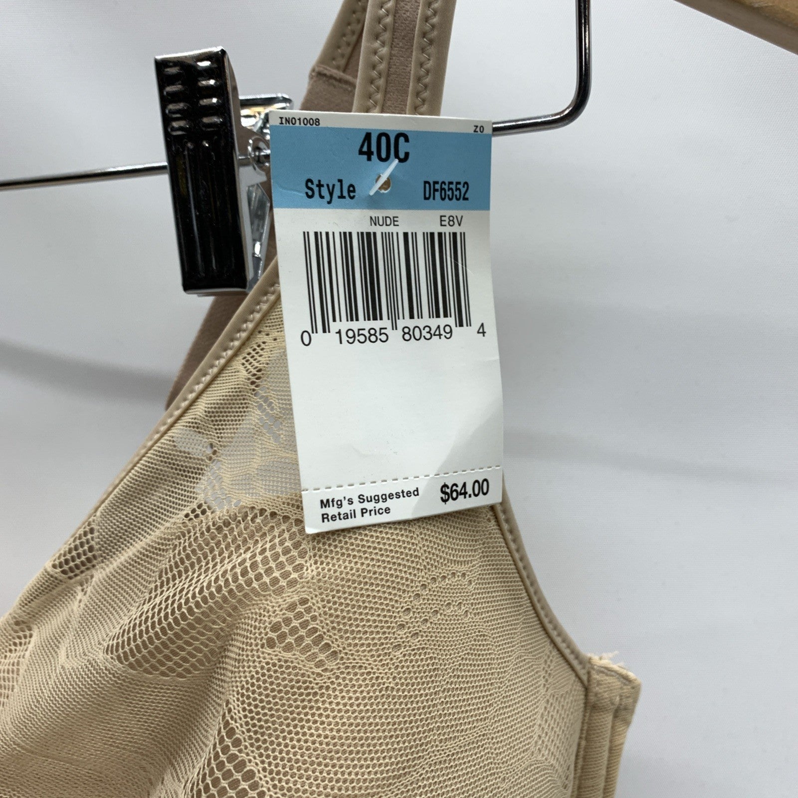 Bali Ultra Light Body Briefer Shaper Firm Control Underwire Suit DF6552 Size 40C