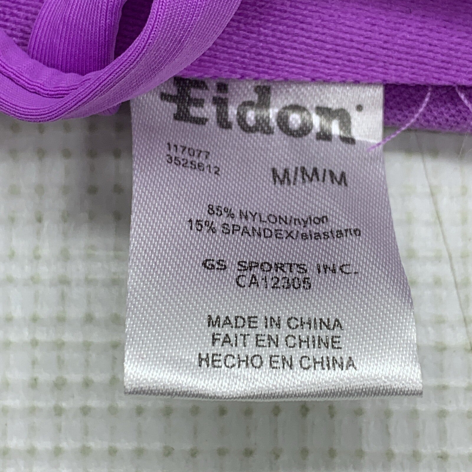 EIDON Standard Tory Soft Molded Cup Bralette Bikini Top Bra Swimsuit Size M