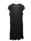 Alex Evenings Knee Length V Neck Cocktail Mother of The Bride Dress Size 14 Blac