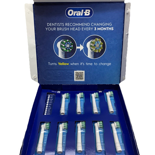 Oral-B Electric Toothbrush Replacement Brush Heads Crossaction X White - 9 Pack