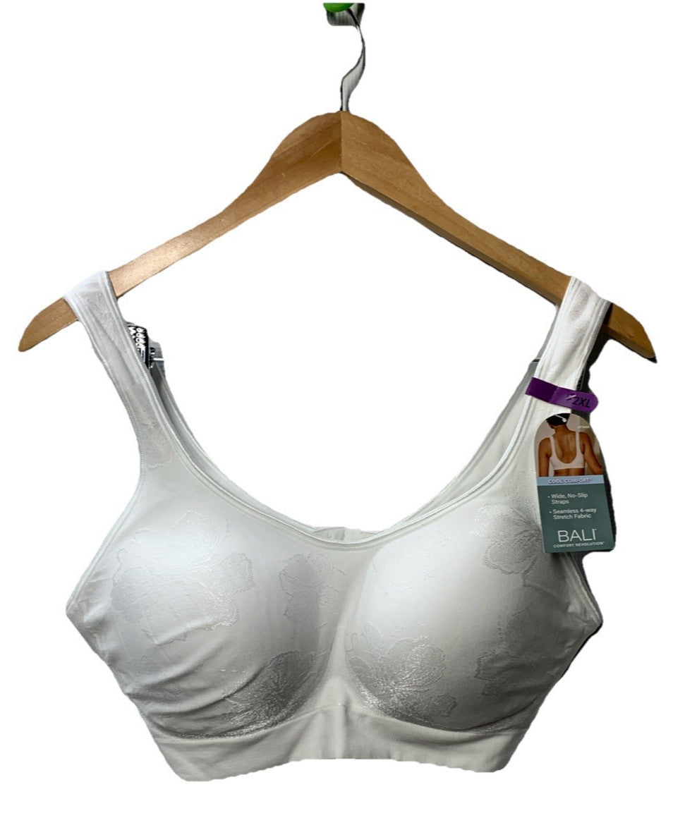 Bali Women's Comfort Revolution Wireless Bra 2XL Seamless 4-way No-slip Straps