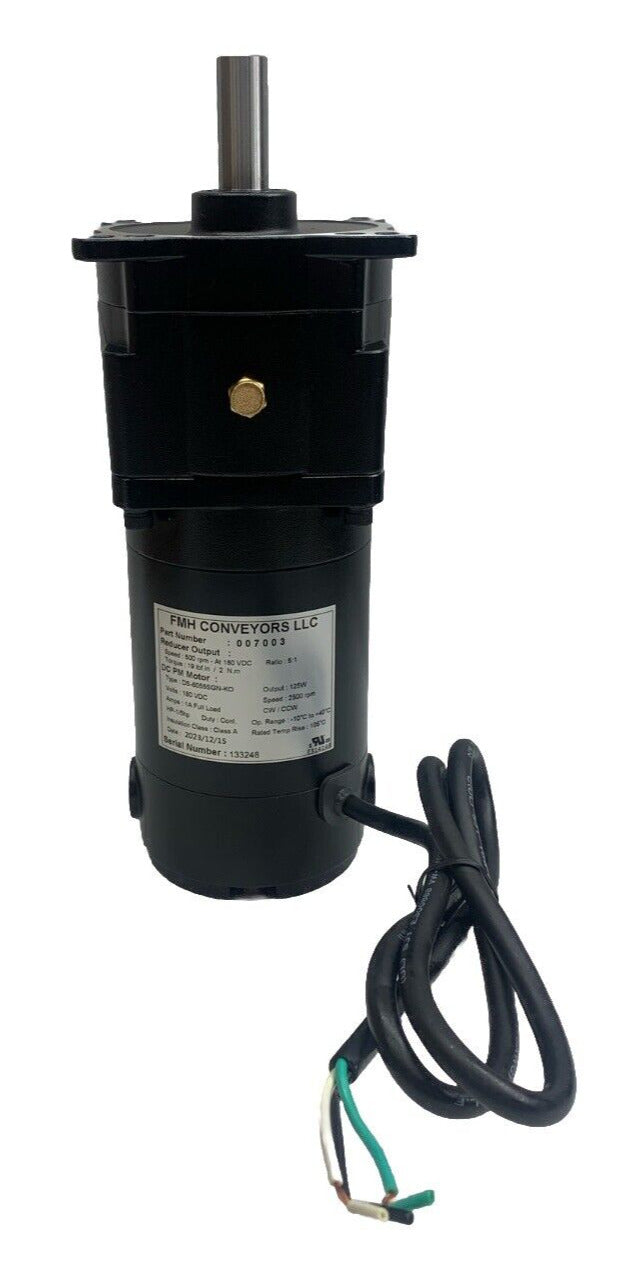 FMH BEST Conveyor 007003 DC Motor 500 RPM 180VDC DS-6055SGN-KO 19lbf Torque