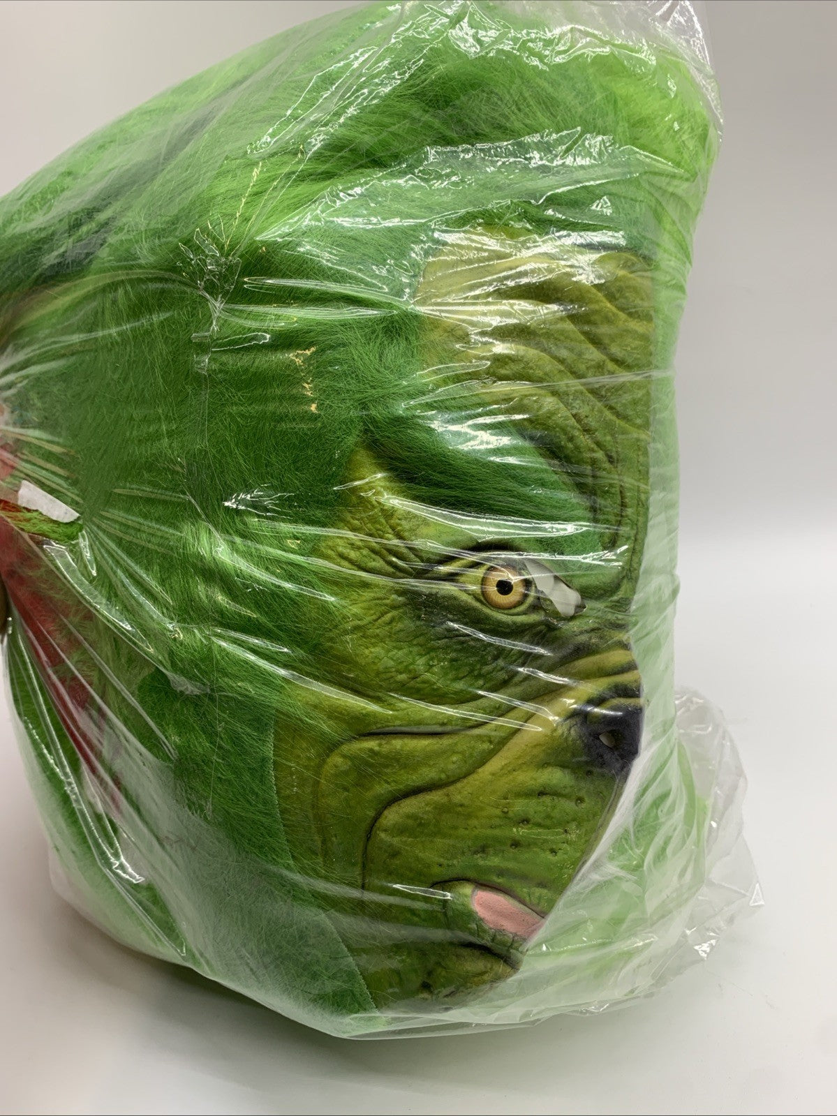 Men's Deluxe The Grinch Costume Suit 7pc Christmas Adult Santa Claus Mask Small