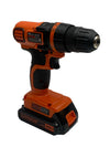 BLACK+DECKER 3/8“ Cordless Drill Driver 20V Max Battery and Charger, LDX120C