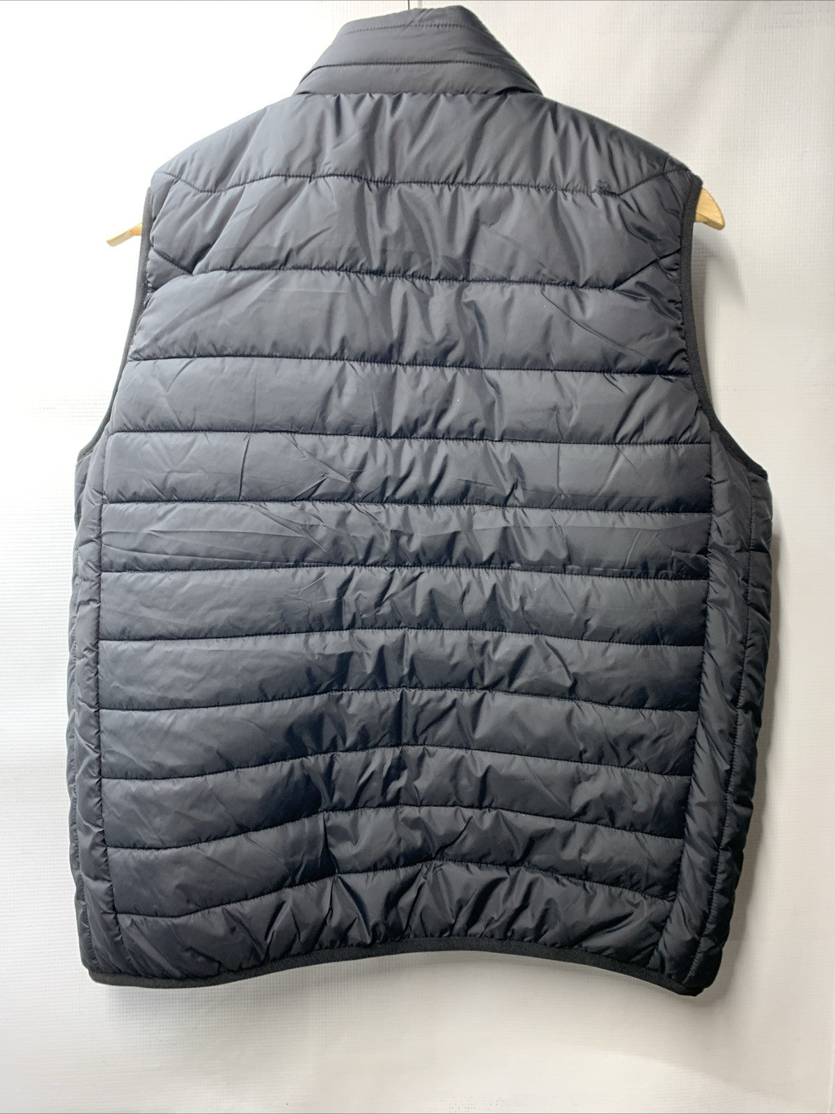 EAY Men's Lightweight Rechargeable Heated Vest Zipper Size S Sleeveless Black