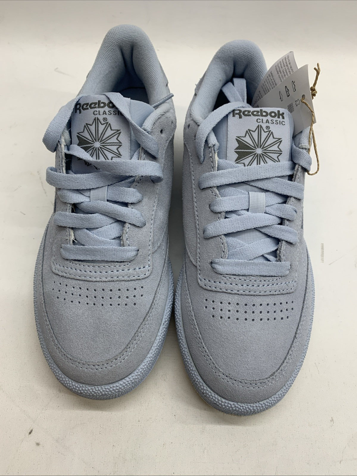 Reebok Men's Club C 85 Suede Pale Blue Sole 100074166 Men's Size 5 Lace-up Shoes