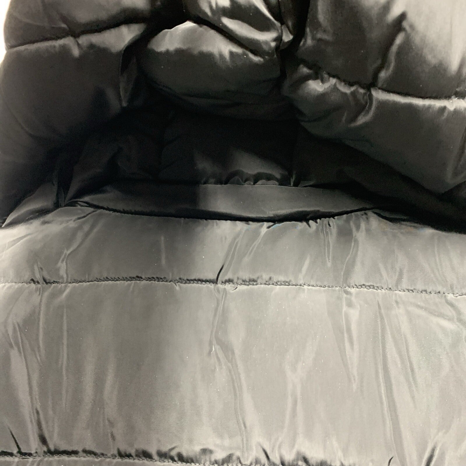 Sebby S.E.B. SSP1418 Womens Black Detachable Hood Zip Long Puffer Vest Size L