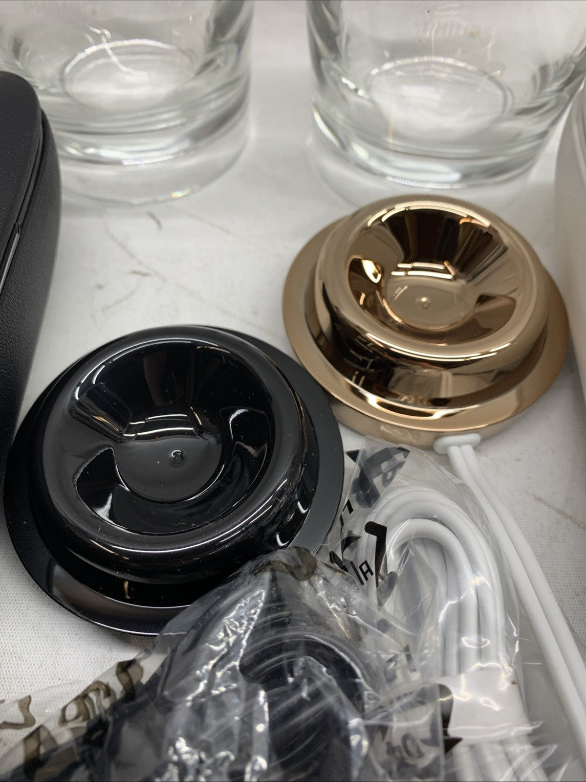 Philips Sonicare Diamond Clean Glass Cup RG/Black Charging Base Charging Case