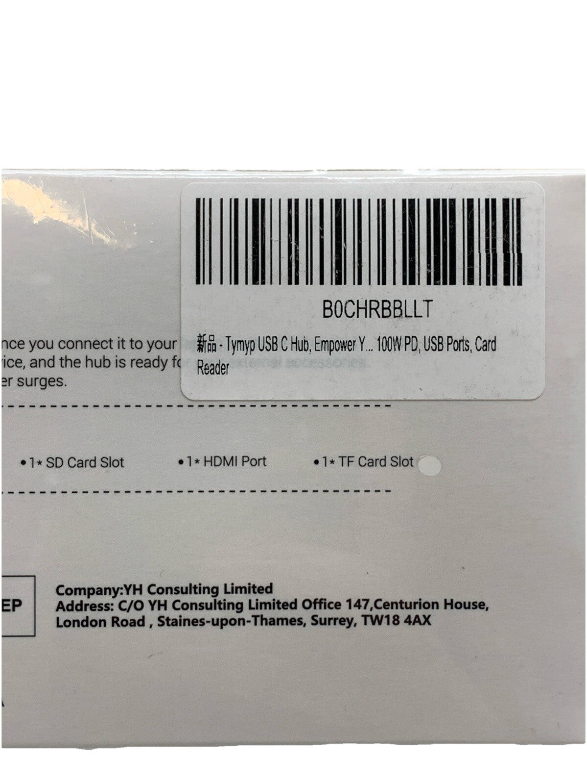 USB-C Adapter Hub - 6-in-1 Docking Station USB-C to HDMI, USB and SD/TF Readers