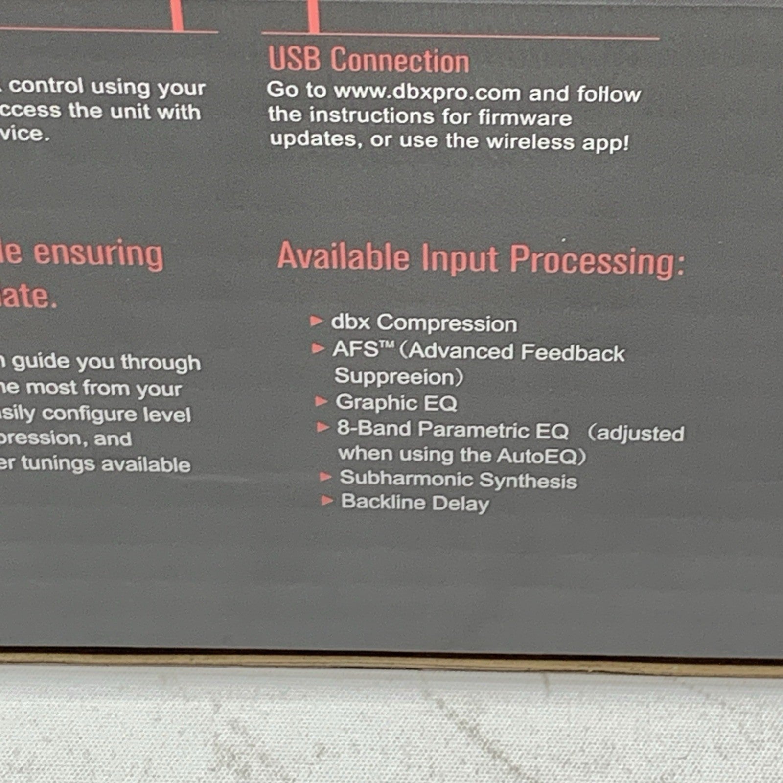 dbx Harman DriveRack PA2 Complete Loudspeaker Management System 5041451-A Black
