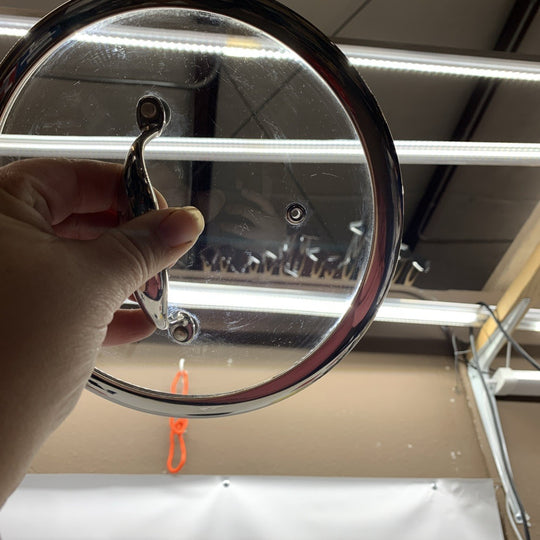 HexClad Hybrid 8in Cookware Frying Pan Nonstick with Cooking Clear Lid - USED