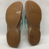 Spenco Orthotic Women's Cabo Flip-Flop Size US 12D Aqua Leather/Textile Upper
