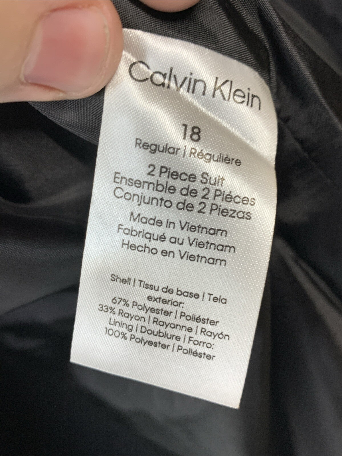 Calvin Klein Boys' 2-Piece Formal Suit & Pant Formal Set 18 Long Sleeve K831209