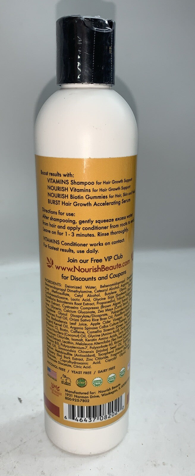 Nourish Beaute Vitamins Conditioner for Hair Loss that Promotes Hair Regrowth