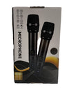 Wireless Microphones UHF Metal Dual Handheld Cordless Dynamic 260Ft - 2 Pack