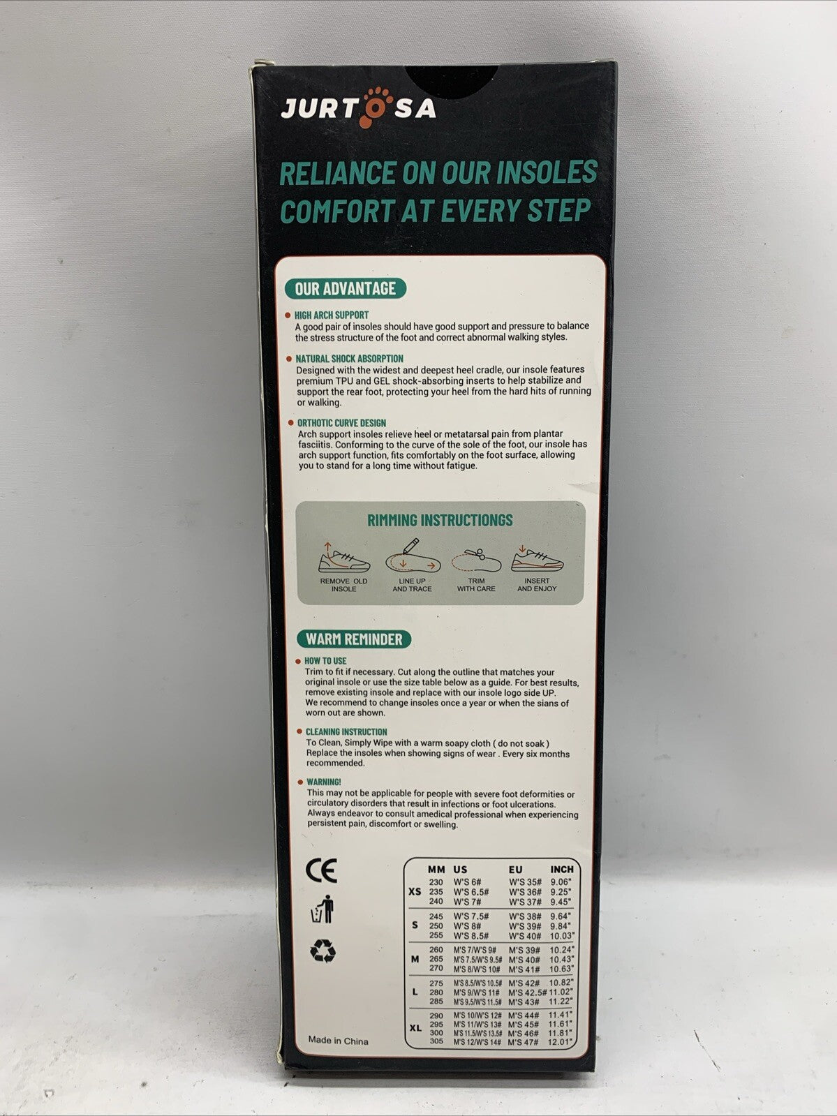 High Arch Extra Support Insoles for Shoes Reduce Foot Pain Improve Balance XL