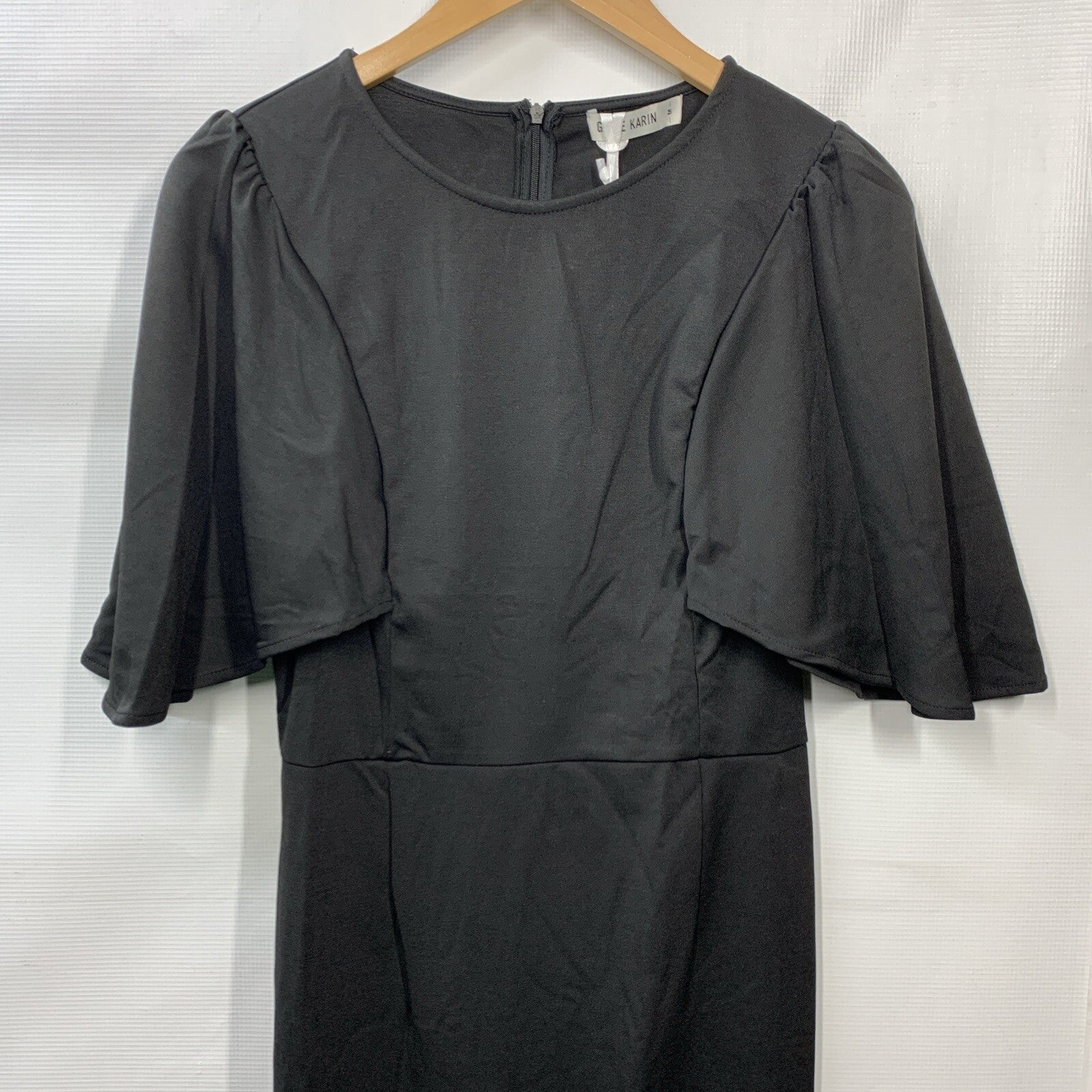 GRACE KARIN Women's Party Casual Guest Dress Short Flared Sleeves Black Medium