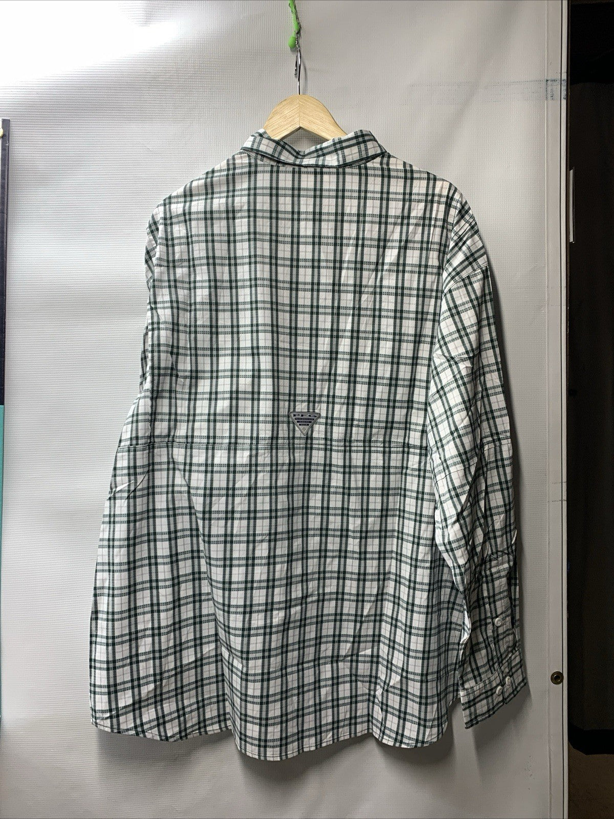 Columbia Button-Down Long Sleeve Polyester Shirt, Mens, Michigan State Size 2XL
