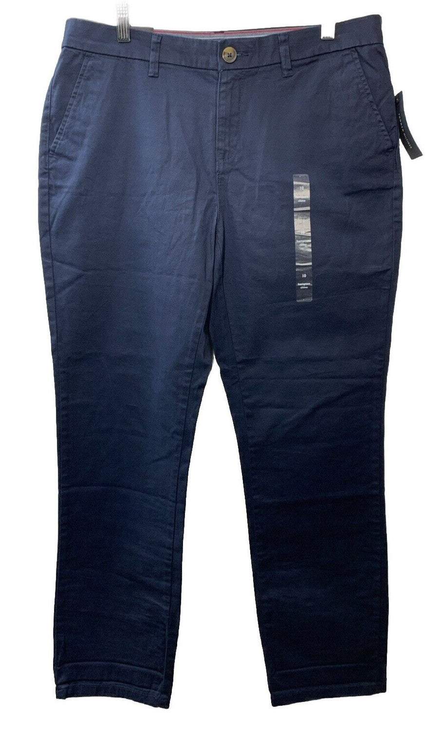 Tommy Hilfiger Women's Hampton Chino Lightweight Long Pants Relaxed Fit 10 Blue
