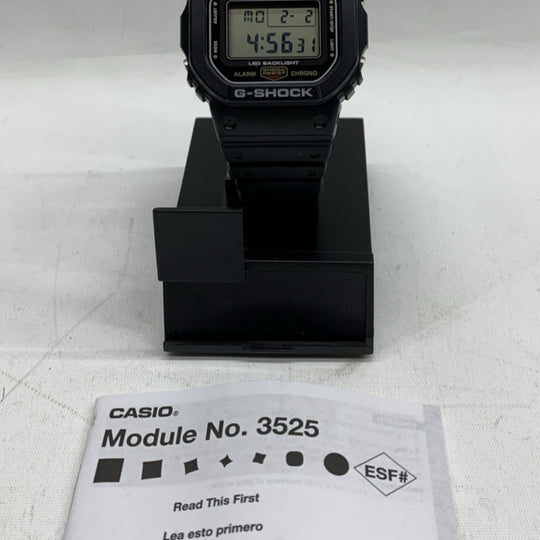 Casio G-Shock 3525-DW/5600UE Men's Digital Wristwatch Stainless Steel Back Black