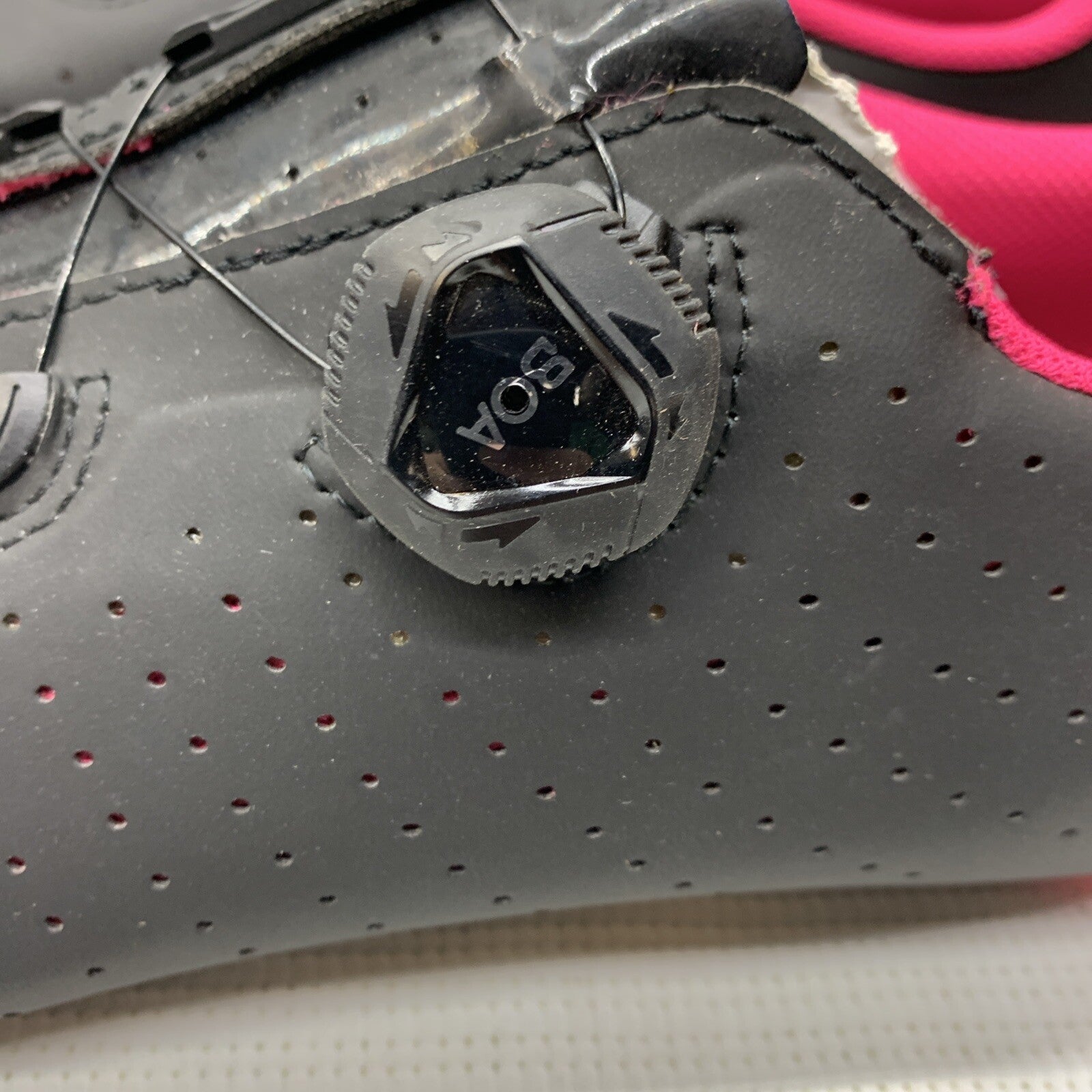 Fizik Road Shoes Tempo R5 Overcurve Black/Pink Fluo TPR5OCMI2-1092 Size 10 1/4