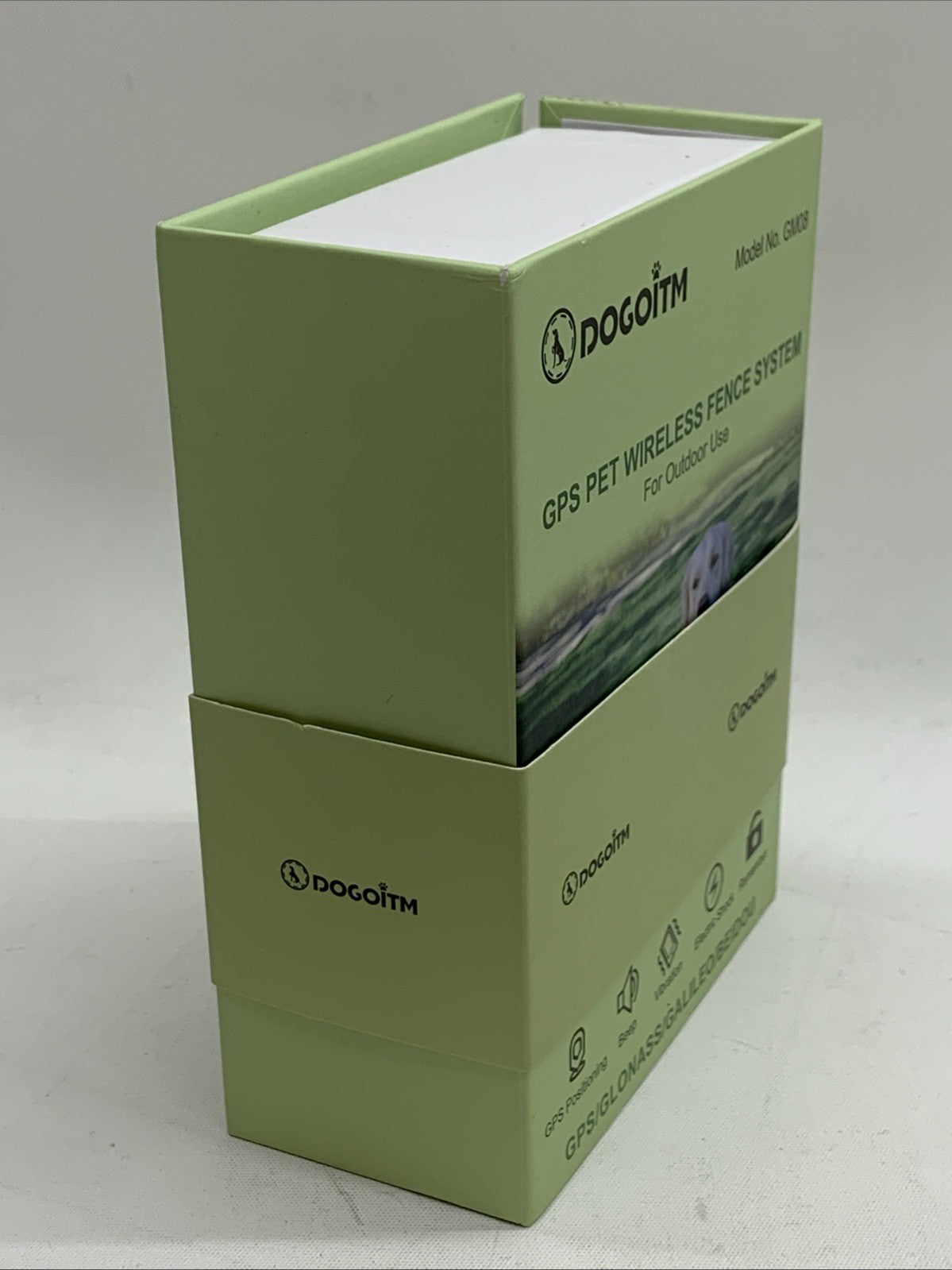 BNIB - DOGOITM,GPS Wireless Dog Fence Outdoor Use, Pet Containment System - GM08