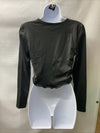 Fashion Lightweight Yoga Crop Tops Slim Fit Long Sleeve Workout T Shirts Size M