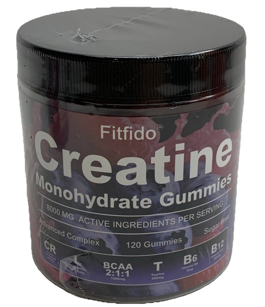 Creatine Monohydrate Gummies Complex 8000mg Advanced Complex 120ct Sugar Free
