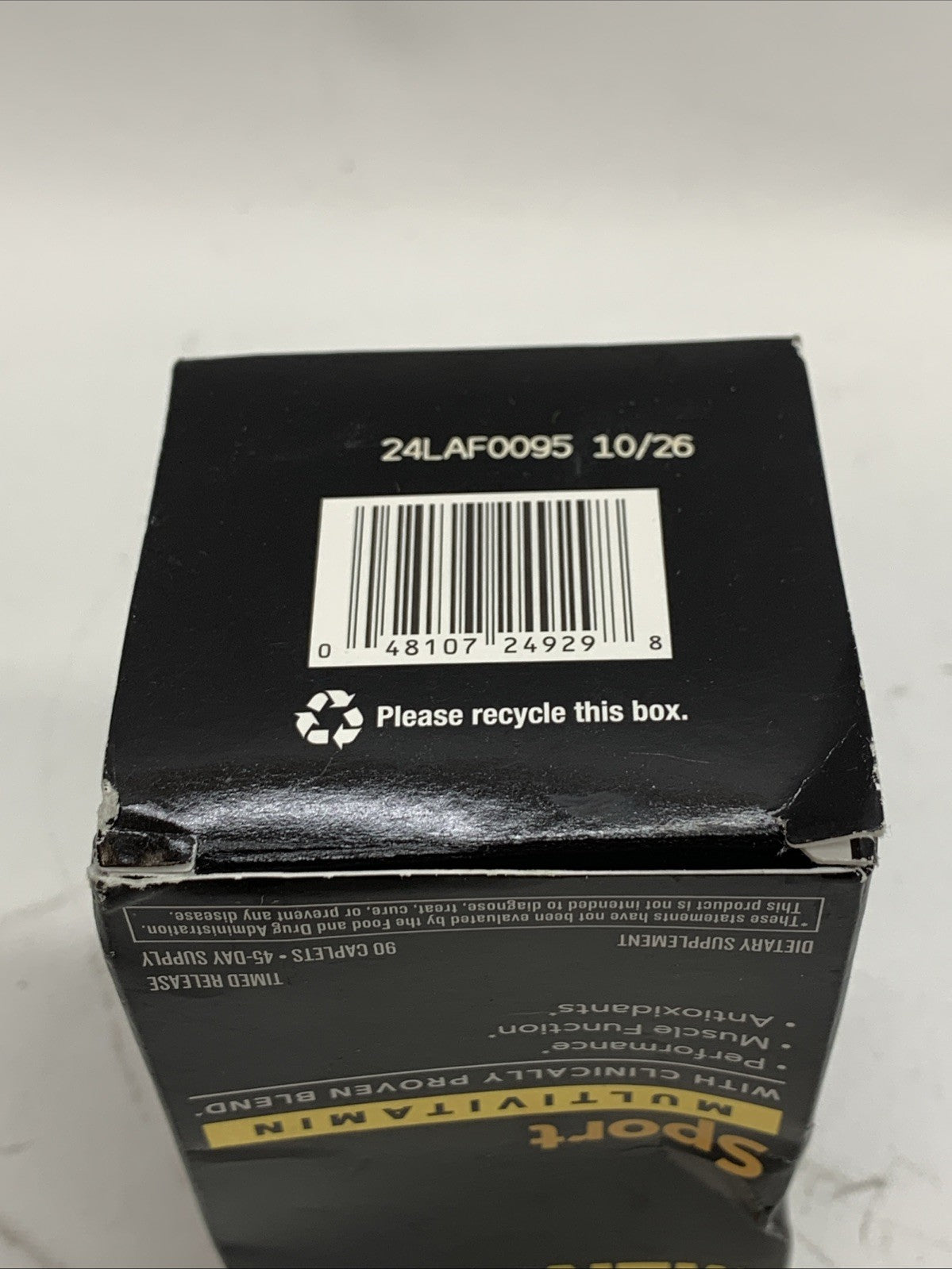 Mega Men Sport Multivitamin Caplets Athletic Performance Nutrition Muscle Functi