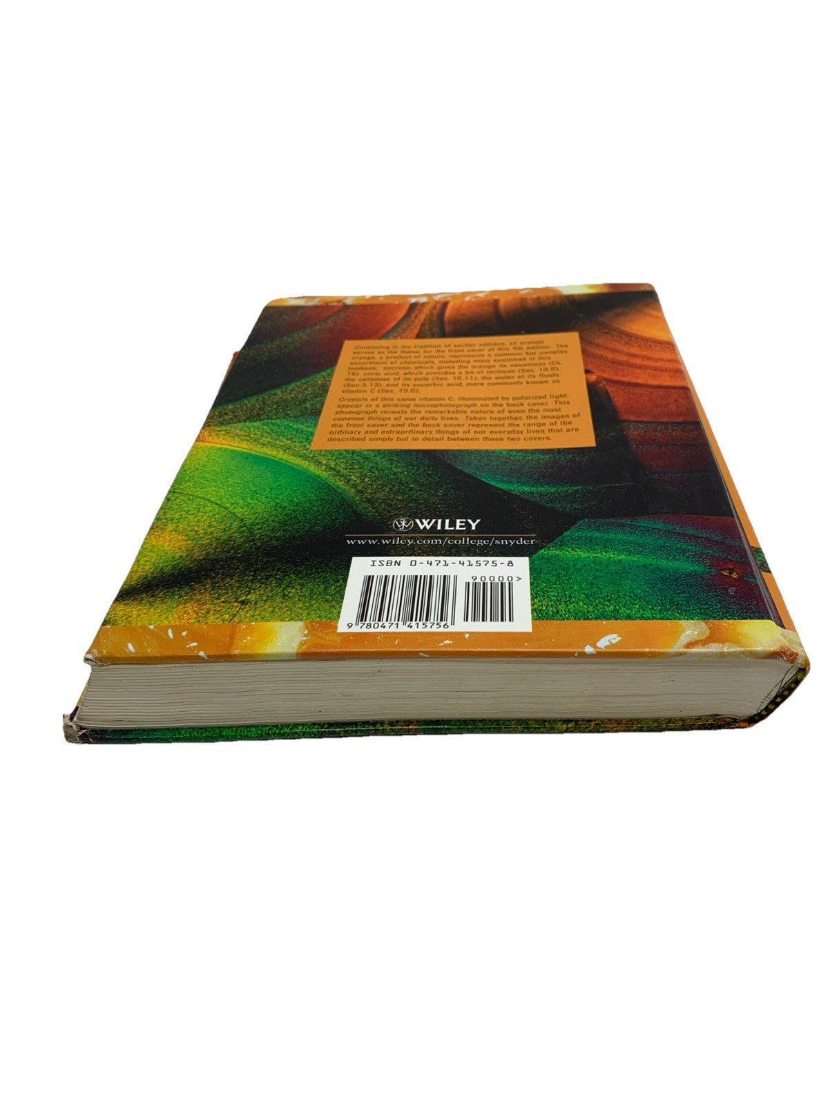 Extraordinary Chemistry of Ordinary Things, Hardcover by Snyder, Carl H - USED