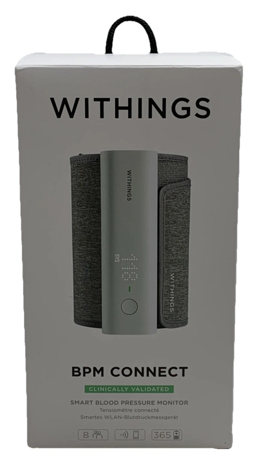 Withings BPM Connect Smart Blood Pressure Monitor Clinically Validated Gray/Whit