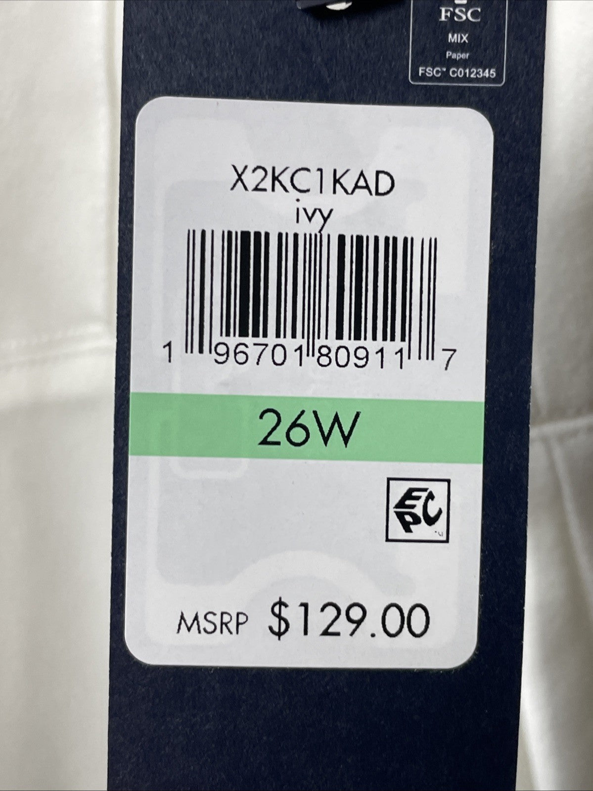 Tommy Hilfiger Women's Plus Size Mock Collar Sleeveless Dress Size 26W White