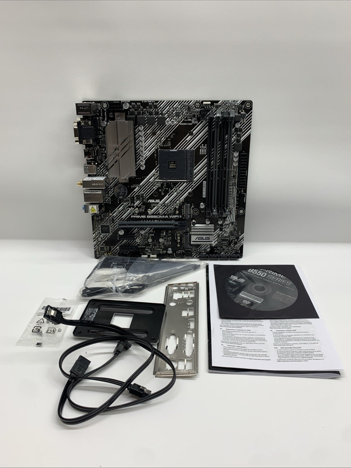 ASUS Prime B550M-A WiFi II AMD Micro ATX Motherboard with PCIe 4.0, WiFi 6, ECC