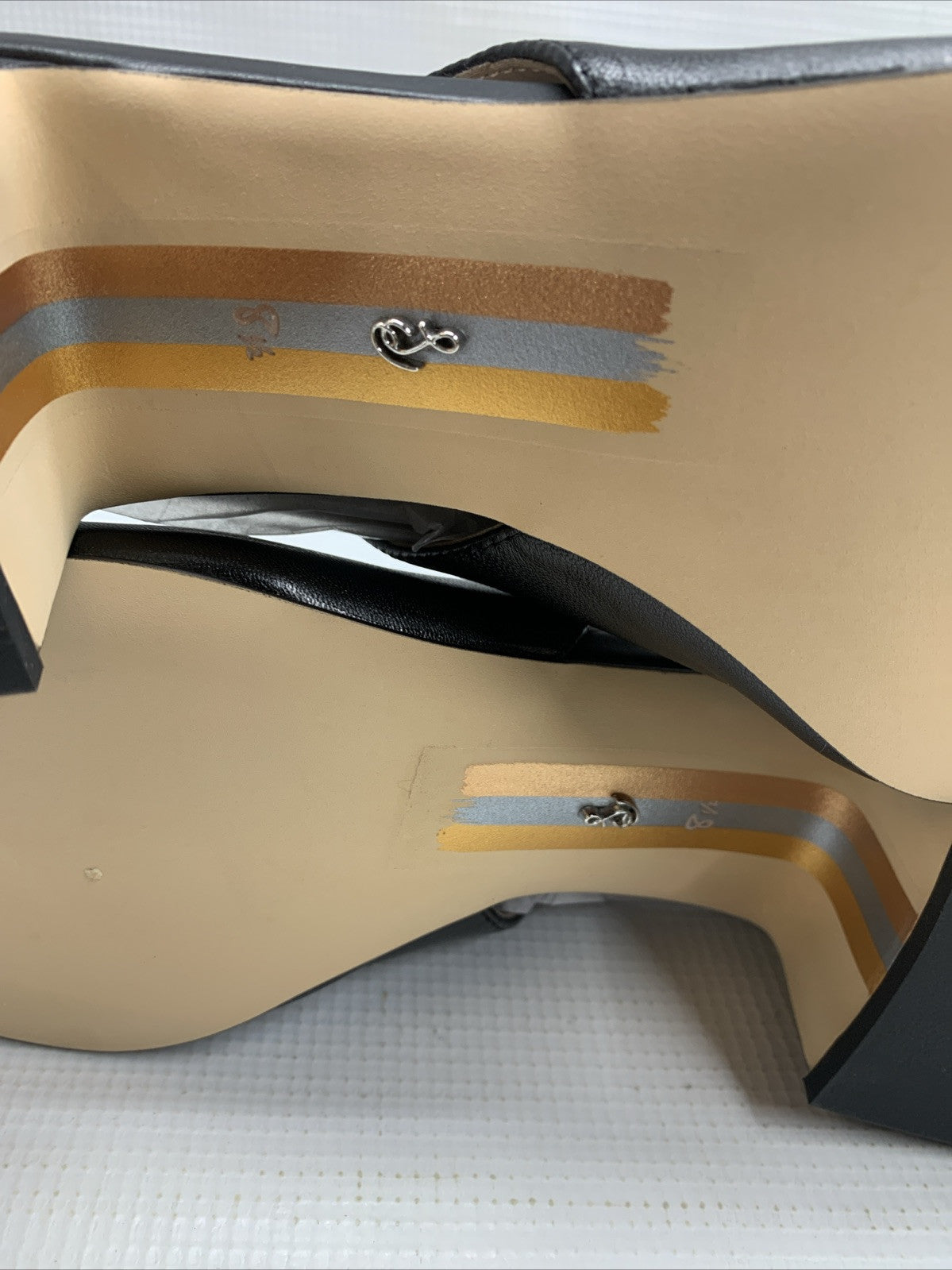 Sam Edelman Womens Tracie Adjustable Slingbacks Shoes Black I5471L2001 Size 8.5M