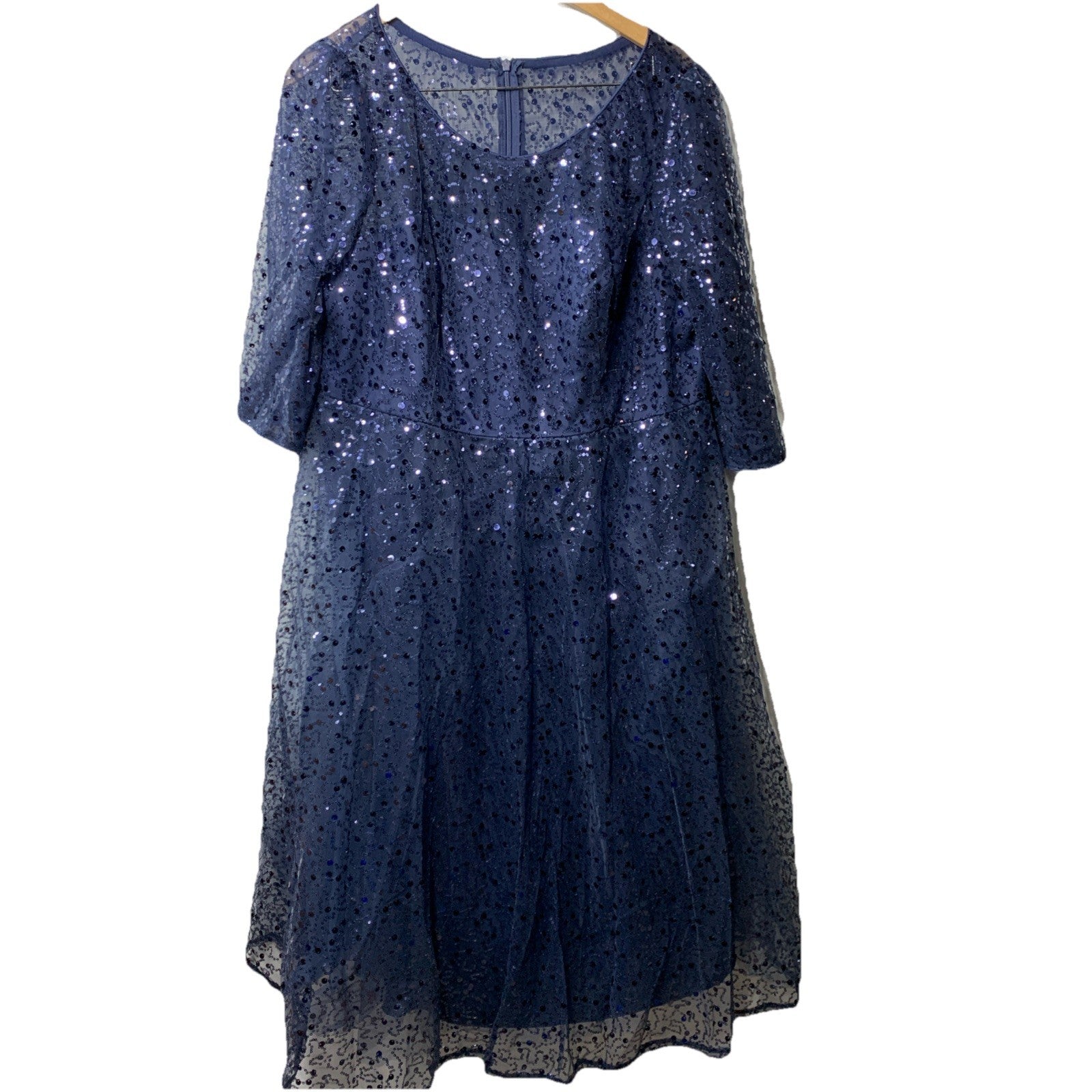 Ever-Pretty Women's Sequin Midi Cocktail Evening Semi Formal Dress - Size 18