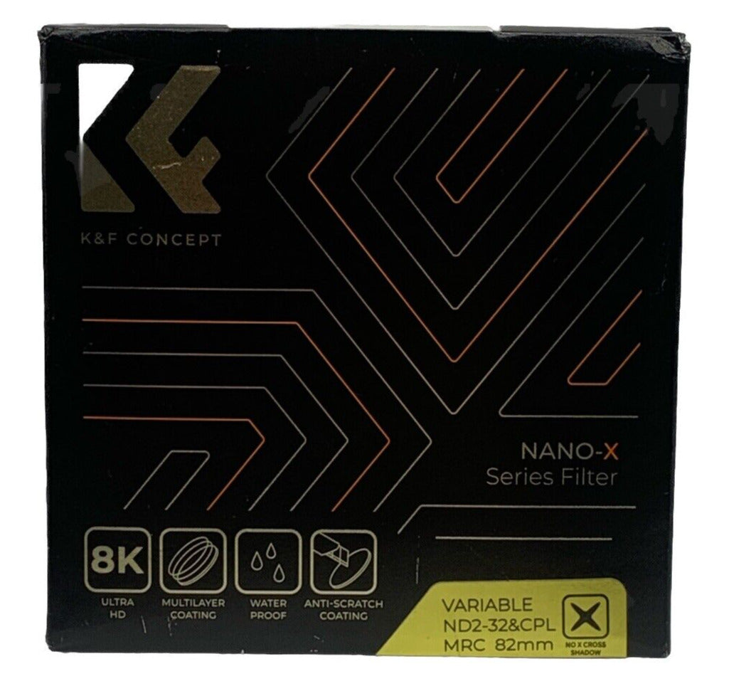 K&F Concept Nano X Series 82mm Variable ND2-32 & CPL  Mrc Filter Waterproof