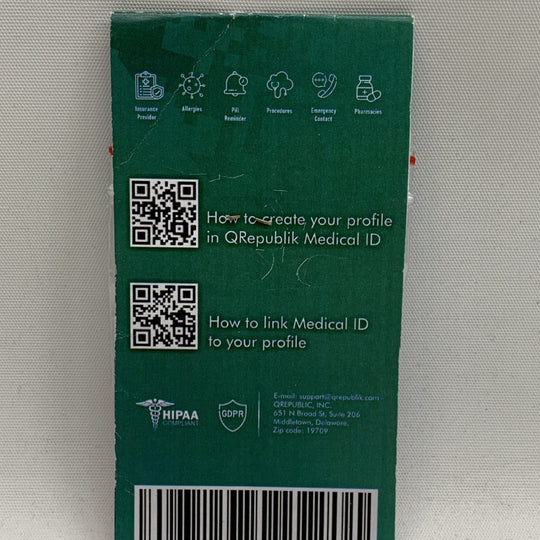 myID Medical ID Sleeve that Fits Apple Watch, Fitbit, Samsung Gear, Garmin and M