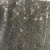 GRACE KARIN Sequin Dress Wrap V-Neck Ruched Bodycon Spaghetti Strap Black Large