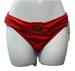 Michael Michael Kors Women’s Logo-Ring Bikini Bottoms Red Underwear Size Small